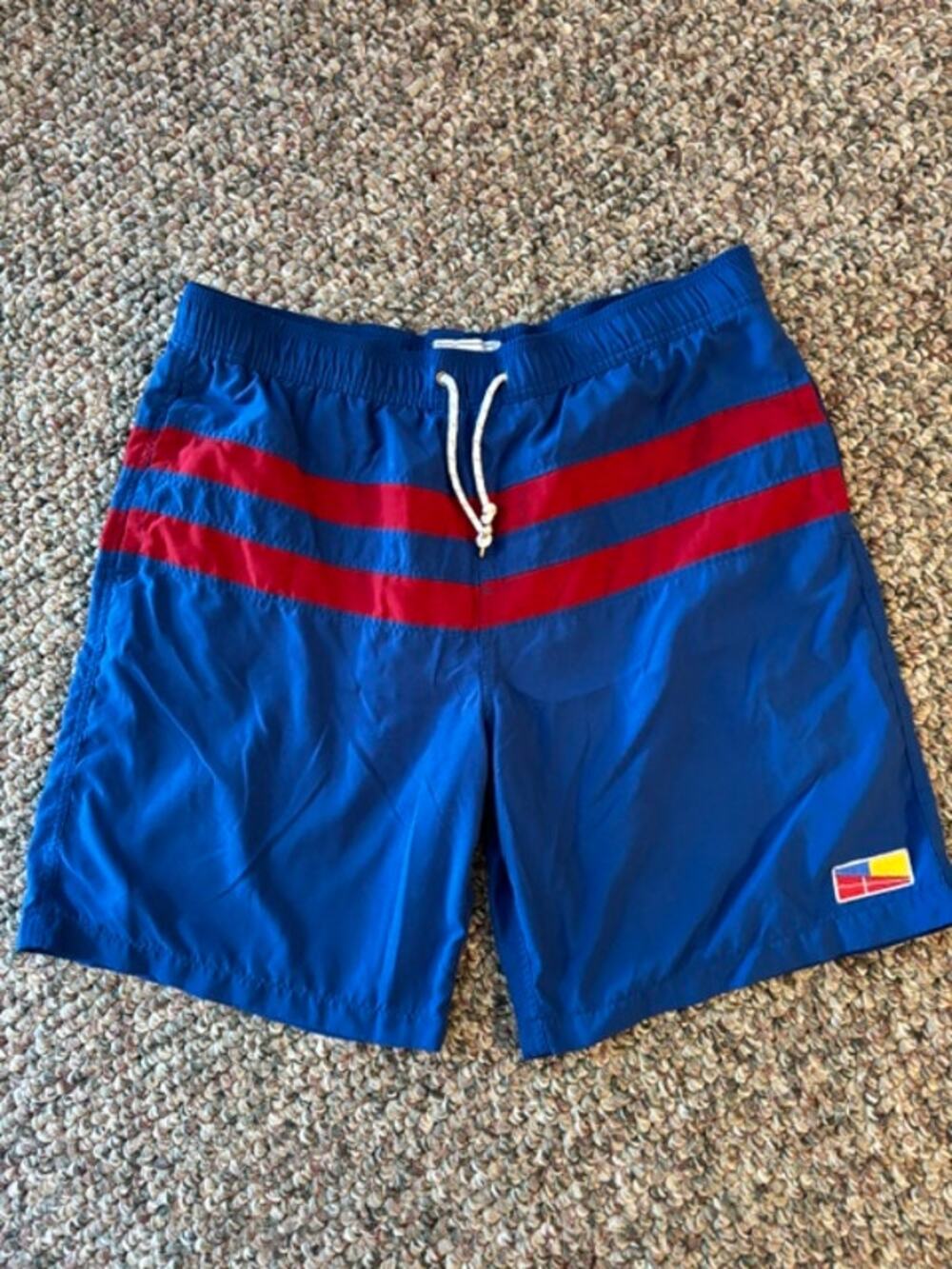 Men’s Five Four Swimming Trunks Blue/Red Size 38